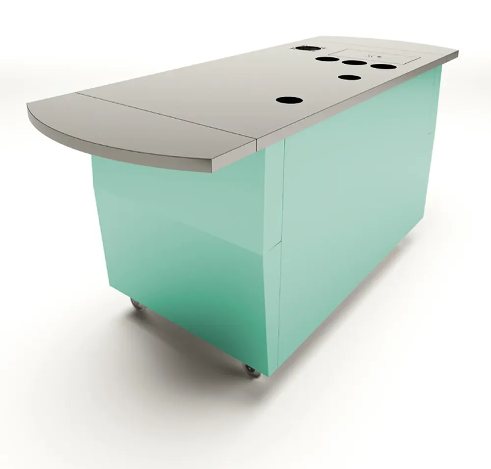 caffè station verde azzurro